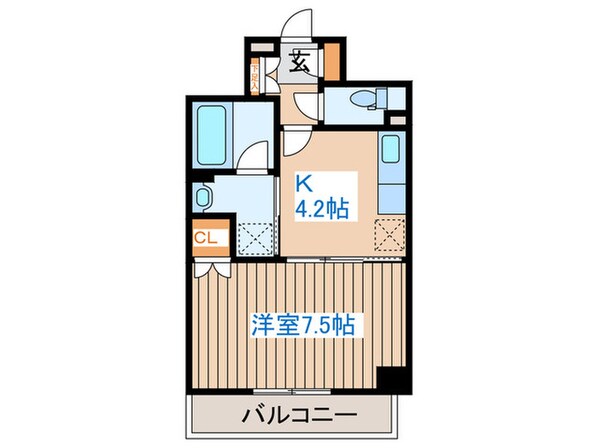 ラ　フルール連坊の物件間取画像